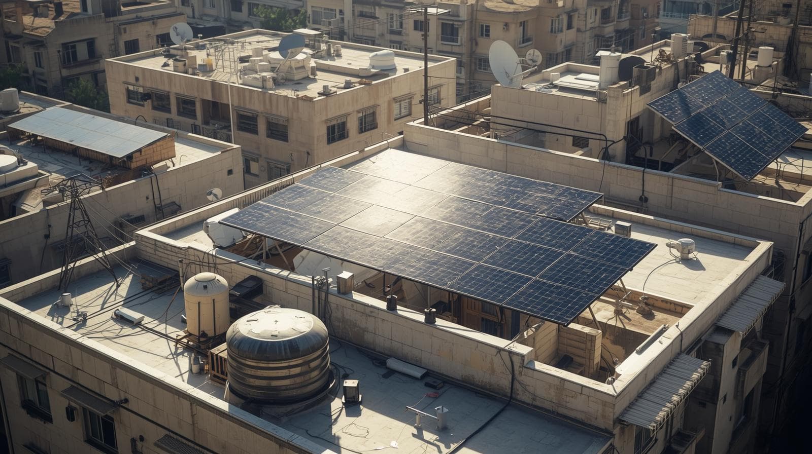 Rooftop energy assets across Beirut